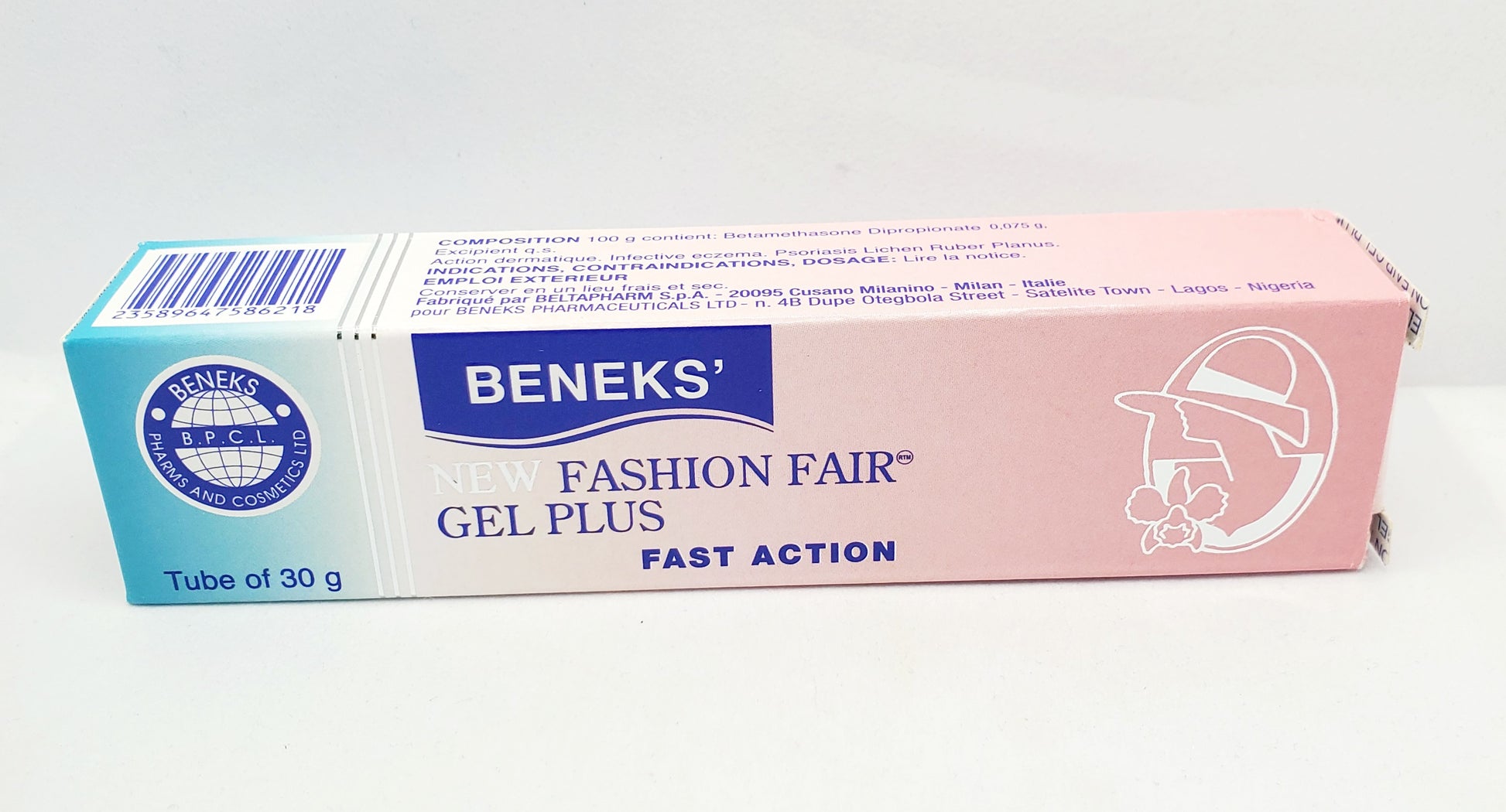 Beneks fashion fair gel plus 30g