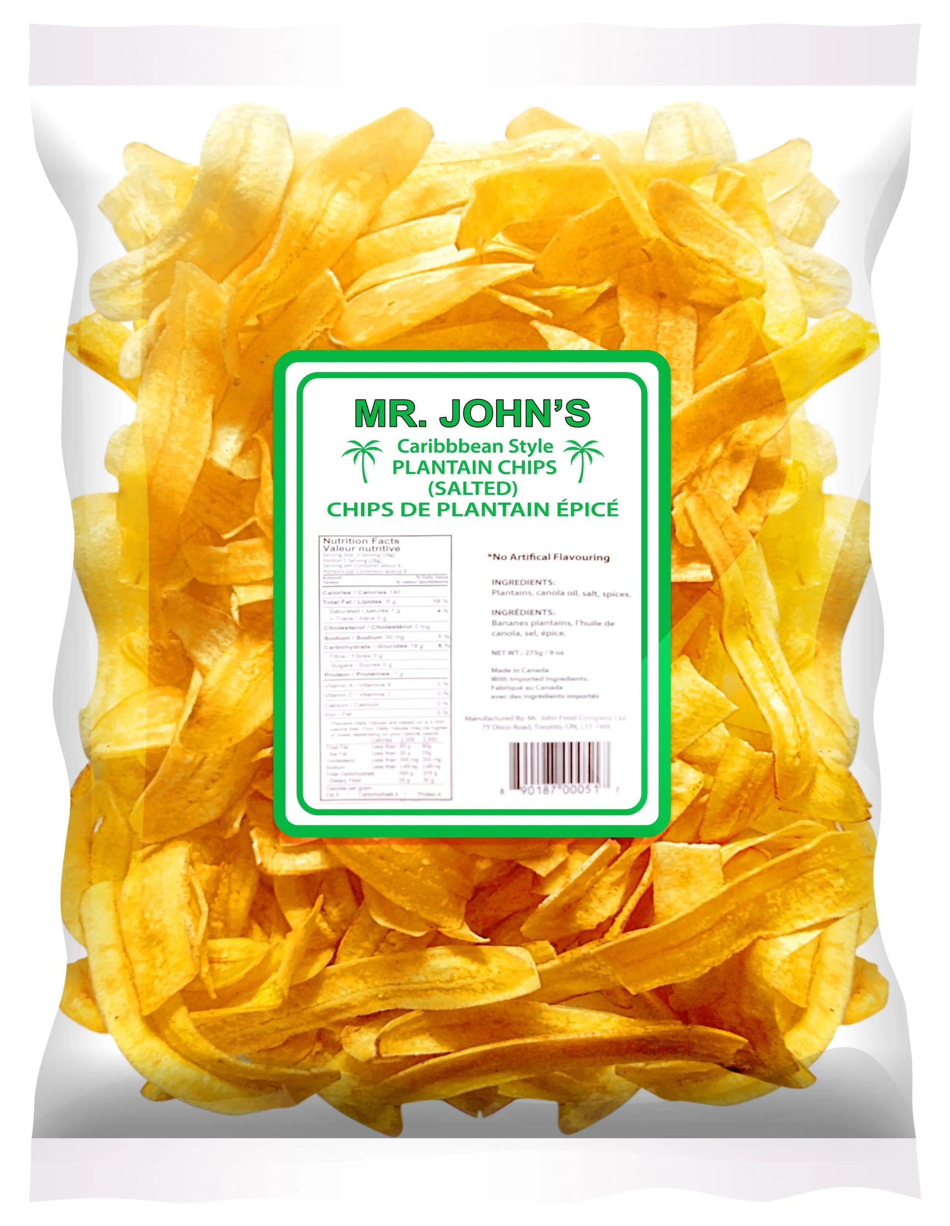 MR. JOHN’S Caribbean Style Plantain Chips