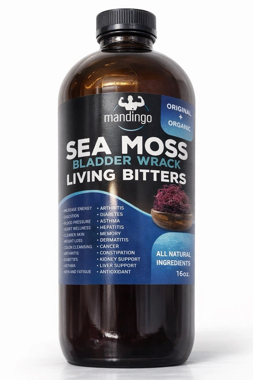 Mandingo Seamoss bitters 16oz